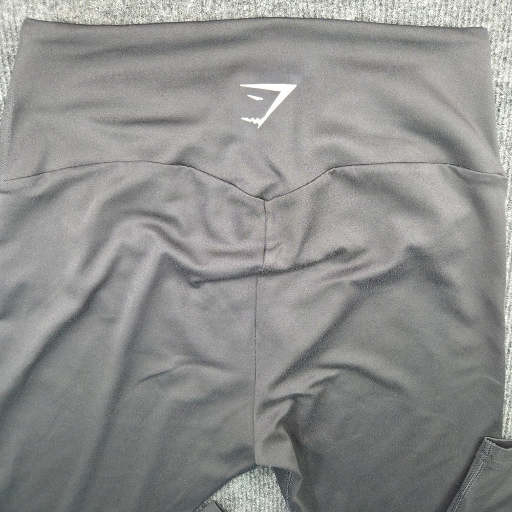 Gymshark Womens Medium Black Recycled Polyester Training High Waist Leggings M